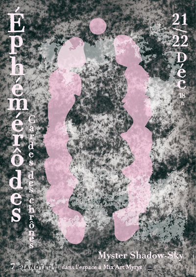 Les Ephémérôdes Cardent des Chrônes, affiche d'Alexis Sadowski