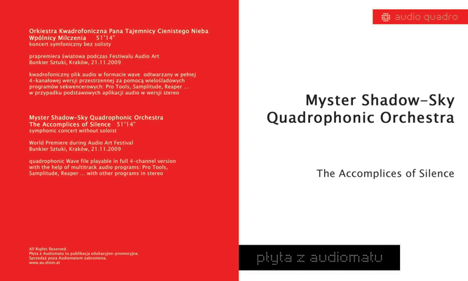 cover The Accomplices of Silence quadraphonic publishing by Audiomat Krakow