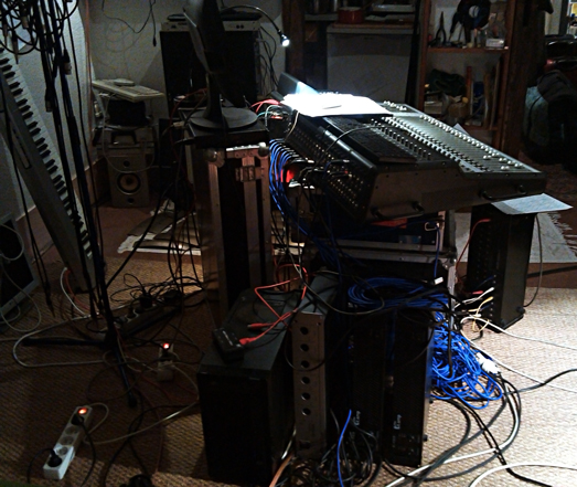 cabling equipments for space sound at centrebombe