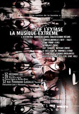 De l'Extase, la Musique Extreme (affiche 2007)