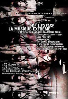 De l'Extase, la Musique Extrême: poster