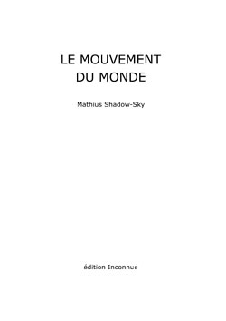 Le Mouvement du Monde, couverture du livre publié en novembre 2015 (small)